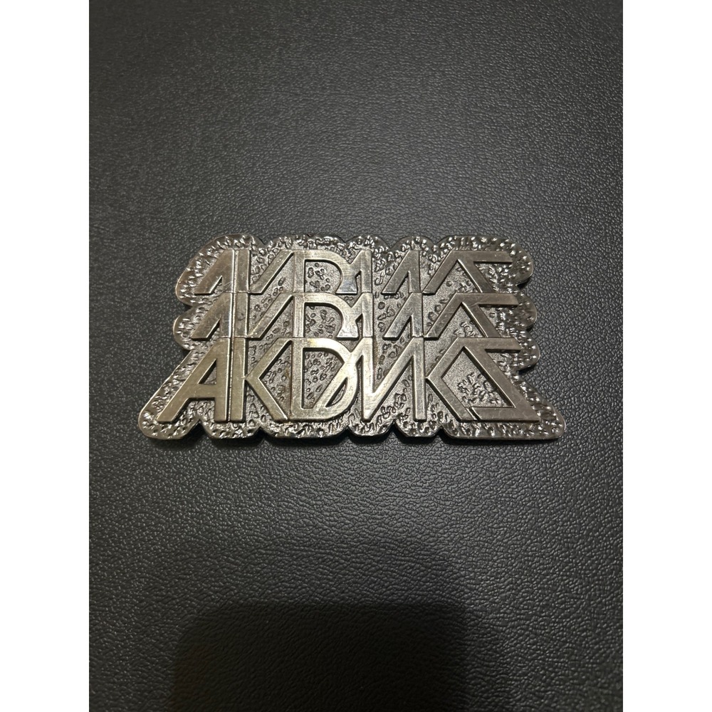 Akademics Belt Buckle Silver Tone‎ Statement Piece Menswear Accessory